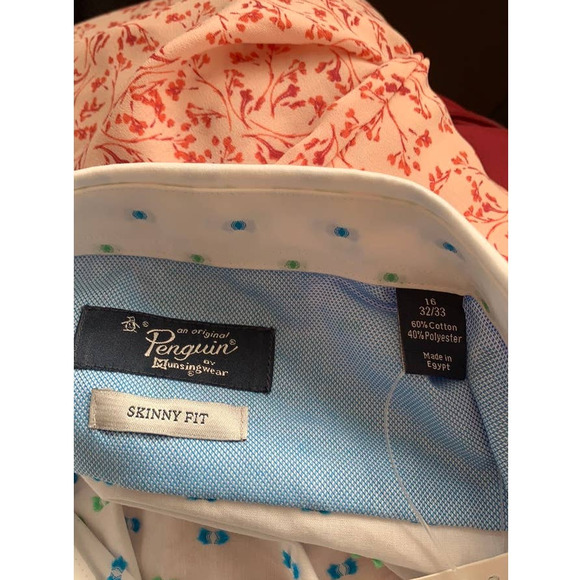 NWT Penguin Skinny Fit button down dress shirt L - Picture 5 of 5